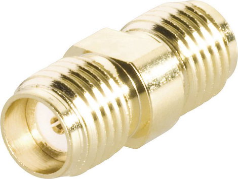 BKL Electronic SMA alj/alj HF adapter, aranyozott, 409073