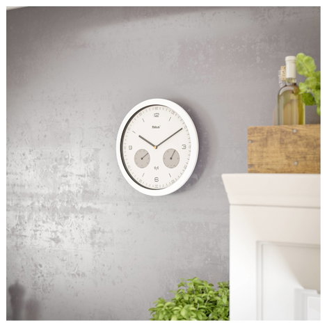Mebus 52826 Rádiójel vezérlésű Falióra 260 mm x 42 mm Fehér 7. kép