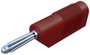 SKS Hirschmann banándugó, csavaros, Ø 4 mm, 30 A, piros, 930729101 bélyegkép