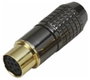 Mini DIN aljzat aranyozott 4 pólusú BKL Electronic 0204023 bélyegkép