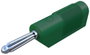 SKS Hirschmann banándugó, csavaros, Ø 4 mm, 30 A, zöld, 930729104 bélyegkép
