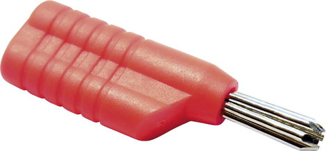 Schnepp nagyáramú banándugó, 30 A, S 4041 S, Ø 4 mm, piros