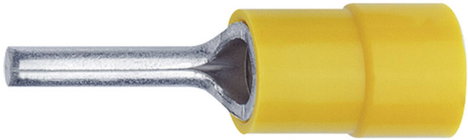 Krimpelhető stift kábelsaru 4 - 6 mm², Ø 2,7 mm, hossz: 11 mm, sárga, Klauke 715