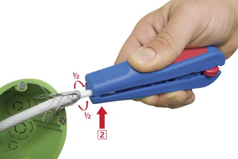 Koax kábel csupaszoló, blankoló 4.8/7.5 mm WEICON TOOLS Combi-Coax No.3 3. kép