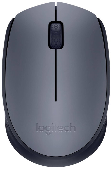 Vezeték nélküli USB-s optikai egér, lapos kivitelű szürke fekete színű Logitech M170 910-004642