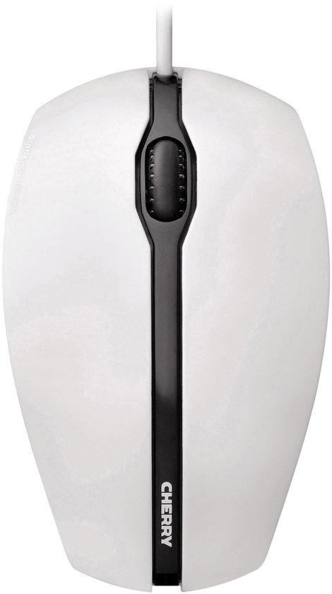 Vezetékes USB-s optikai egér, lapos kivitelű, fehér CHERRY Gentix JM-0300-0 2. kép