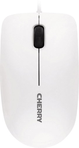 Vezetékes USB-s optikai egér, lapos kivitelű, szürke fehér színben CHERRY MC 1000
