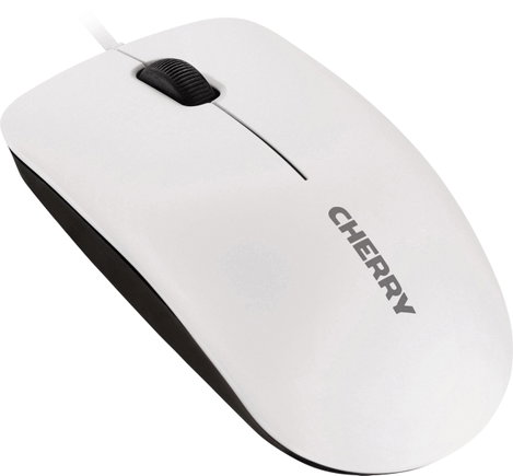 Vezetékes USB-s optikai egér, lapos kivitelű, szürke fehér színben CHERRY MC 1000 2. kép