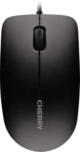 Vezetékes USB-s optikai egér, lapos kivitelű, fekete színű CHERRY MC 1000