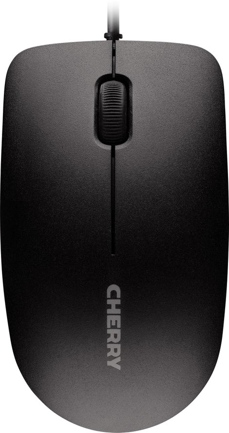 Vezetékes USB-s optikai egér, lapos kivitelű, fekete színű CHERRY MC 1000