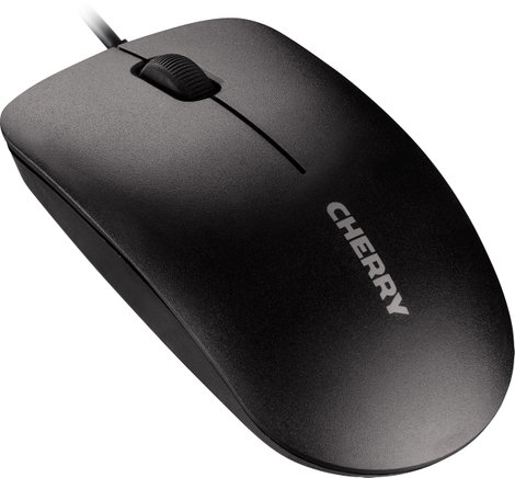 Vezetékes USB-s optikai egér, lapos kivitelű, fekete színű CHERRY MC 1000 2. kép