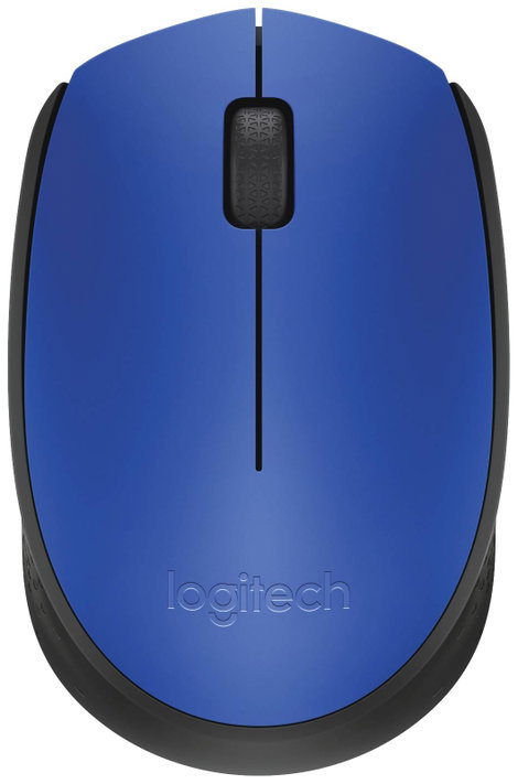 Vezeték nélküli USB-s optikai egér, lapos kivitelű kék színű Logitech M171 910-004640
