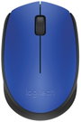 Vezeték nélküli USB-s optikai egér, lapos kivitelű kék színű Logitech M171 910-004640 bélyegkép