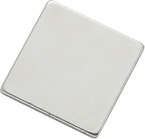 Mágneslap TRU COMPONENTS N35-202002 Ezüst (H x Sz) 20 mm x 20 mm Tartalom: 1 db