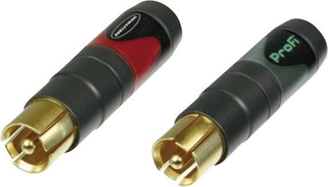 Profi RCA dugó készlet, piros/fekete, Neutrik NF2CB2