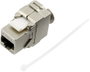RJ45 csatlakozó aljzat, CAT6, egyenes, fém, TRU COMPONENTS 1515270 bélyegkép