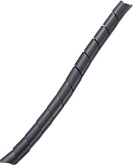 Spirál kábelvédő 12 - 35 mm, fekete, TRU COMPONENTS TC-KSPR15BK203 méteráru