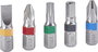 Színkódos BIT készlet, mágneses bittartóval 5 féle csavarfejjel 1/4 (6.3 mm) Toolcraft 1613599 2. bélyegkép