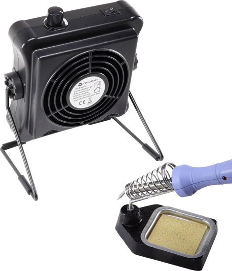 Forrasztási füstelszívó ventilátorral 45 dBA, Toolcraft 1553619 2. kép