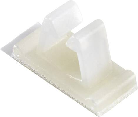 Öntapadós kábelrögzítő, natúr, TRU COMPONENTS 1593114 TC-VC0606203
