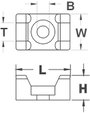 Kábelrögzítő, csavaros, fehér, TRU COMPONENTS 1593056 TC-HC1S203 2. bélyegkép
