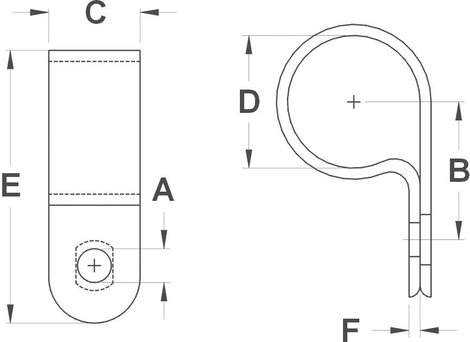 Kábelrögzítő bilincs, csavaros, fehér, TRU COMPONENTS 1593067 TC-UC4203 2. kép