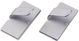 Öntapadós kábelrögzítő, ezüst, TRU COMPONENTS 1593024 TC-MWCR15203