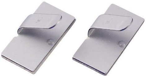 Öntapadós kábelrögzítő, ezüst, TRU COMPONENTS 1593025 TC-MWCR25203