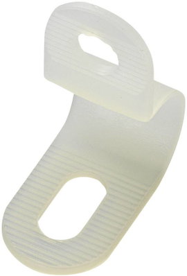 Kábelrögzítő bilincs, csavaros, fehér, TRU COMPONENTS 1593106 TC-PC-0406203