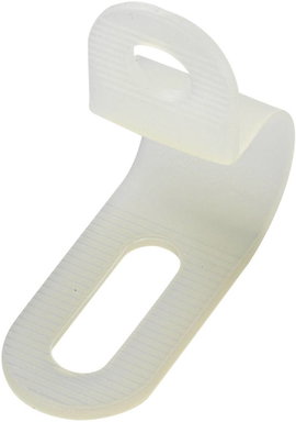 Kábelrögzítő bilincs, csavaros, fehér, TRU COMPONENTS 1593107 TC-PC-0609203