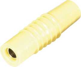 Schnepp csavaros lengő banánhüvely, egyenes, Ø 4 mm, sárga, KP 4000 L