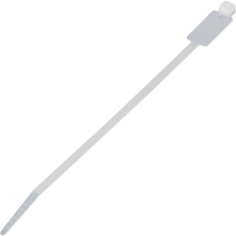 Feliratozható kábelkötegelő 28 x 13 mm, natúr, TRU COMPONENTS TC-MCV-200203 100 db
