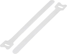 Tépőzáras kábelkötegelő, bolyhos és horgos fél 150 mm x 12 mm, fehér, TRU COMPONENTS TC-MGT-150WE203