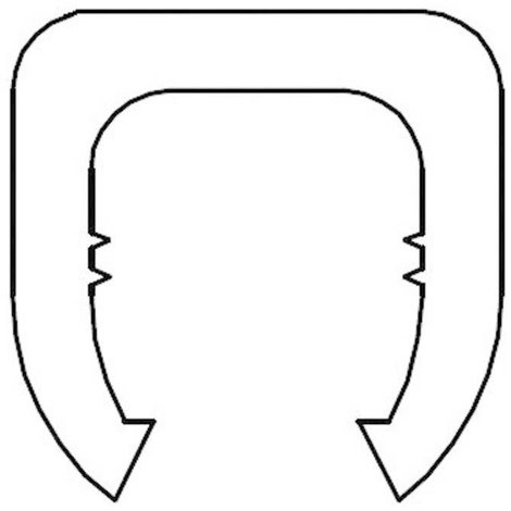 Kábeljelölő klipsz, jelölés: A, 3 - 3,6 mm 1593404 TC-MB1/A203 3. kép