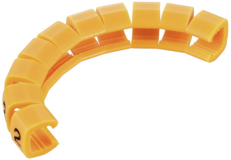 Kábeljelölő klipsz, jelölés: 2, 4 - 5,1 mm 1593424 TC-MB2/2203 2. kép