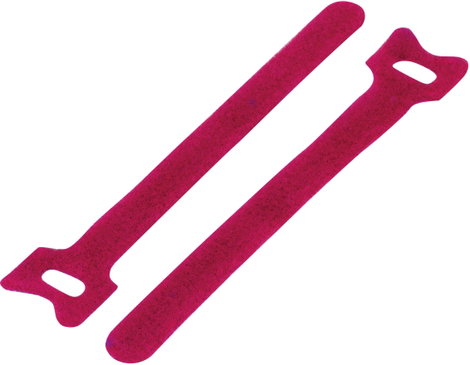 Tépőzáras kábelkötegelő, bolyhos és horgos fél 310 mm x 16 mm, piros, TRU COMPONENTS TC-MGT-310RD203