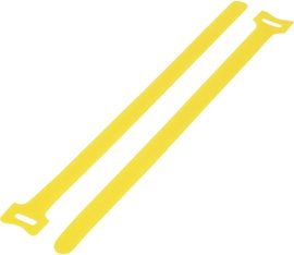 Tépőzáras kábelkötegelő, bolyhos és horgos fél 240 mm x 16 mm, sárga, TRU COMPONENTS TC-MGT-240YW203
