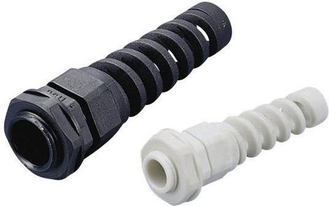 Tömszelence törésgátlóval PG13,5, poliamid, fekete (RAL 9005), TRU COMPONENTS TC-EGR13,5SR203