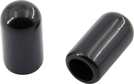 PVC zárósapka 100 db, fekete, TRU COMPONENTS TC-EP-0510203