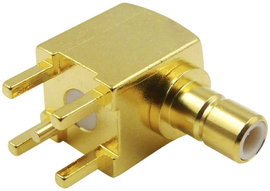 Beépíthető SMB dugó, vízszintes 50 Ω, TRU COMPONENTS 1493142