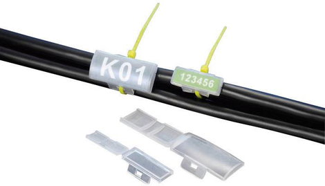 Kábeltömlő feliratozó 40 x 17 mm, natúr, TRU COMPONENTS TC-MC2203 2. kép