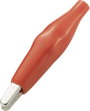 Krokodilcsipesz, piros, csíptetési tartomány max. 3 mm, hossz: 35 mm, TRU COMPONENTS TC-ACR1RD203 bélyegkép