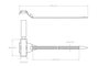 Feliratozható kábelkötegelő 30 x 9,2 mm, natúr, TRU COMPONENTS TC-PMT150203 2. bélyegkép