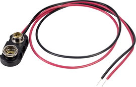 Elem érintkező klipsz 1 x 9V, 24,5 x 11,8 x 7,3 mm, TRU COMPONENTS 18-0097