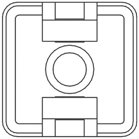 Öntapadós kábelrögzítő 4-szeres befűzés, fekete, TRU COMPONENTS 1593049 TC-HCR18T203 4. kép