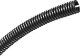 Kábelvédő gégecső 10,7 mm, fekete, TRU COMPONENTS TC-CRR11P203 méteráru