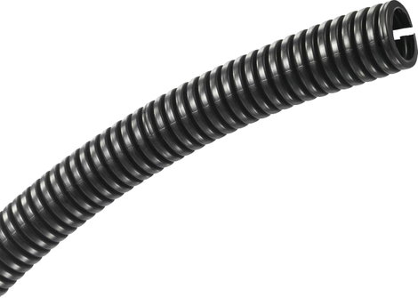Kábelvédő gégecső 10,7 mm, fekete, TRU COMPONENTS TC-CRR11P203 méteráru
