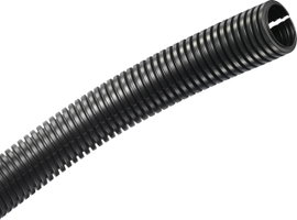 Kábelvédő gégecső 28 mm, fekete, TRU COMPONENTS TC-CRR28P203 méteráru