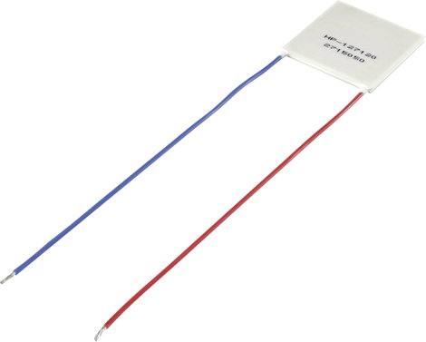 Peltier elem, 14,5 V/DC 12 A 106 W 44 x 40 x 2,8 mm, TRU COMPONENTS HP-127120