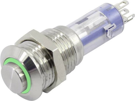 Nyomókapcsoló, TRU COMPONENTS LAS4GQH-11E/G/24V/S